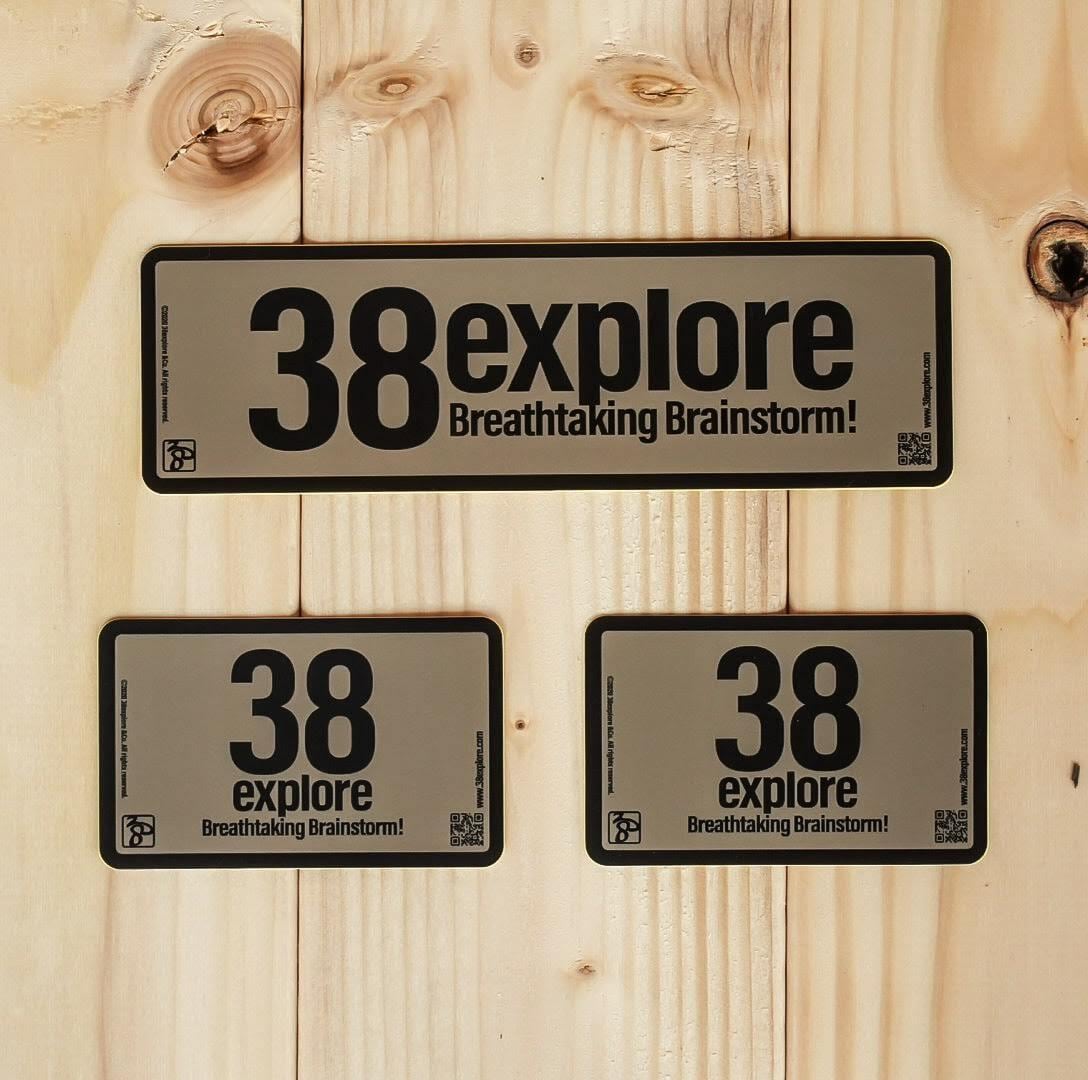 38EXPLORE 38Stickers Set【Tan Color】38ステッカーセット タンカラー  ミヤエクスプローラー 38エクスプローラー